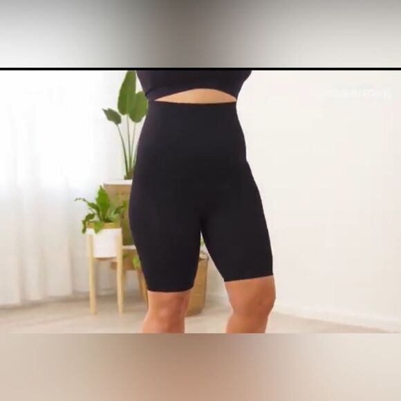 Shapermint Essentials Black All Day Every Day High-Waisted Shaper Shorts Sz M/L - Picture 3 of 9